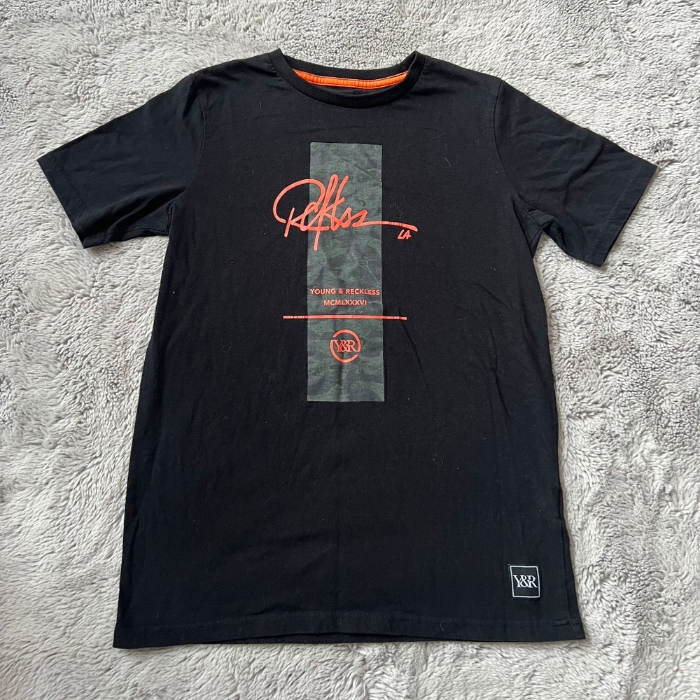 Young & Reckless | Orange And Black T-Shirt